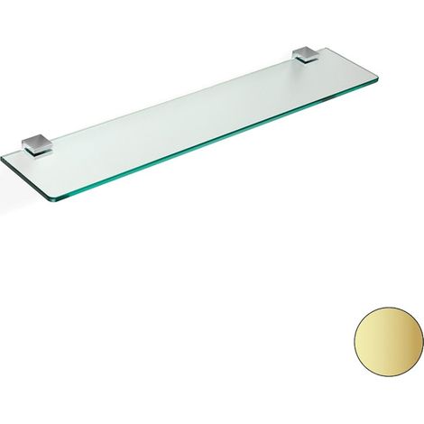 STILHAUS Gea mensola con piano vetro oro opaco codice prod: 000GE0418