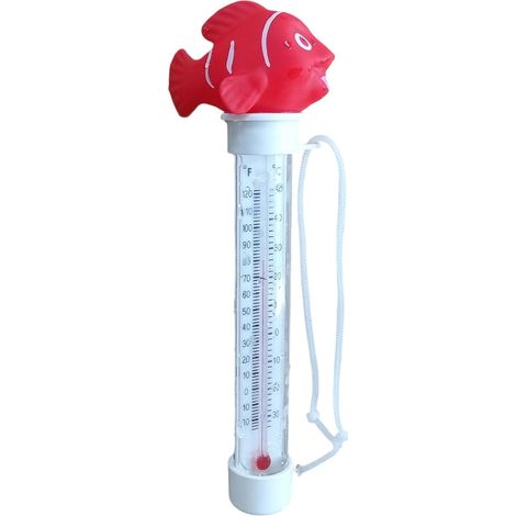 Thermometre Piscine, Thermomètre à Piscine Flottante Animale de Dessins Animés avec Ficelle, Grand Affichage à Lecture Facile, Jauge de Température à Eau Pour Piscines, Spas, Aquariums (1/4)