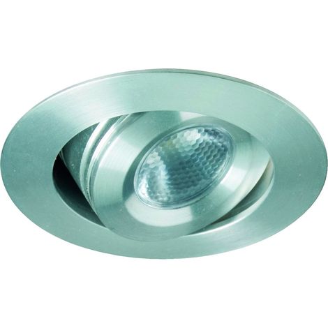 Encastré BALI LED 4 rond orientable alu brossé 3000K 2,5W IP20 - EUROPOLE - 461220