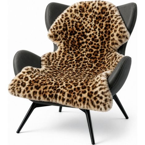 Design Schaffell Audrey Echtes Lammfell aus 100 % Schafwolle Leopard (1/5)