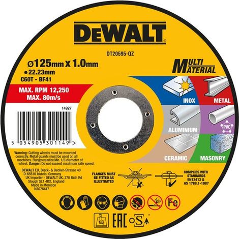 DEWALT DT20595-QZ - Disco multi-material 125mm