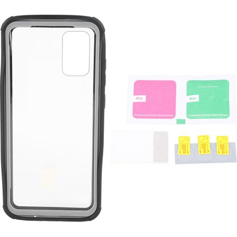 Custodia per telefono ad alta reattività per Samsung Galaxy S20 Plus, con protezione per lo schermo integrata, supporto per la ricarica wireless e una cornice trasparente a doppio strato resistente.
