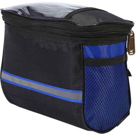 1 Sac de cadre avant vélo, imperméable, surface tactile PVC, sangle velcro, pour cyclisme extérieur(Troisième trimestre : septembre) (1/5)