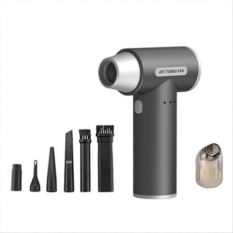 Tragbarer Ventilator (100.000 U/min), Hochleistungsgebläse, starker Turboventilator, elektrischer Staubbläser, Staubsauger-Set A (1/5)