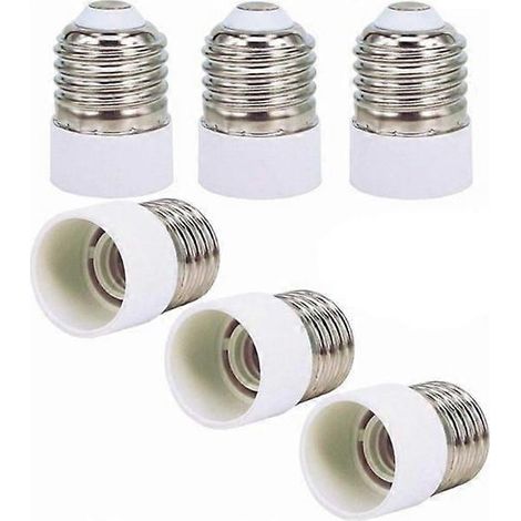 Adaptateur de culot de lampe, lot de 6 convertisseurs E27 vers E14 (1/5)