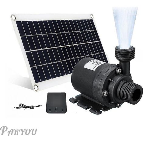 – Pompe solaire 50W 800L/H DC 12V – Débit élevé pour aquarium et jardin – Installation facile – Matériaux ABS et métal - Dc12v (1/5)