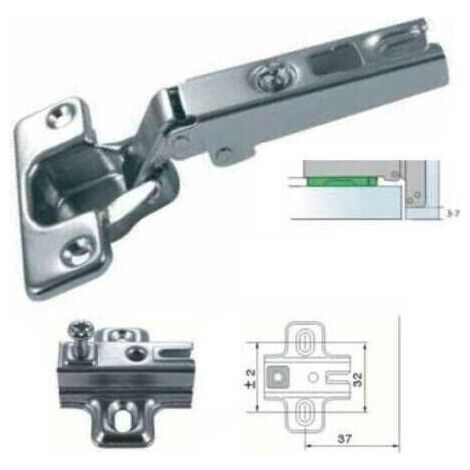 Cerniera incoll per mobili cucina collo basso-medio-alto 110° box 35 c/basetta