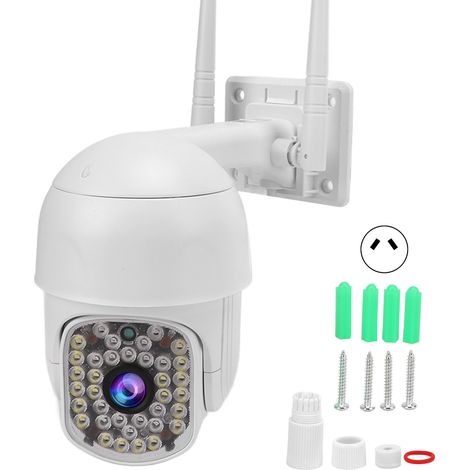 Caméra IP WiFi 2MP 1080P HD sans fil, détection de mouvement, interphone vocal, vision nocturne, étanche pour système de sécurité domestique, prise UE 110-240V (1/5)