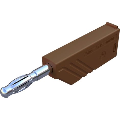 Hirschmann Test & Measurement LAS N WS braun Lamellenstecker Stecker, gerade Stift-Ø: 4 mm Braun 1 S