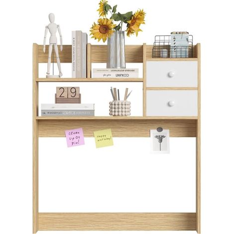 Libreria in legno per ufficio, ideale per dormitorio, studio, casa (colore legno) (1/4)