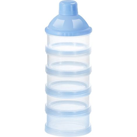 Distributeur de lait infantile en poudre, 5 compartiments, anti-fuites, empilable, boîte de rangement pour collations (1/5)
