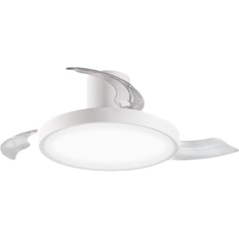 Ventilatore da Soffitto con Pale a Scomparsa Colore Bianco, Motore DC 40W, LED 30W Dimmerabile con Telecomando e Inversione di Marcia - Perenz (1/3)