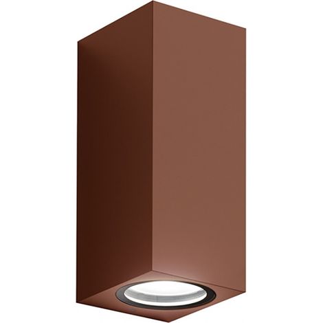 Applique gea led shin b ges915 gu10 led ip44 lampada parete biemissione classico esterno