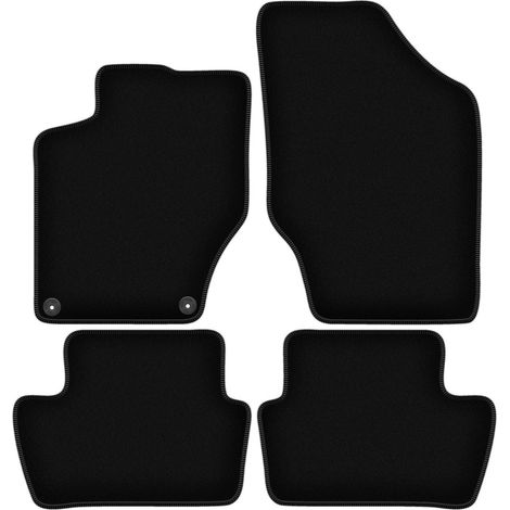 Tapis de sol BASIC en velours noir pour : DS 4 Crossback (2015-2018) (1/5)
