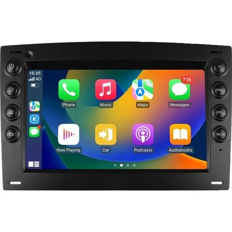 Radio para coche, tamaño de pantalla, compatibilidad con smartphones, compatible con Renault Megane 2 2002-2009, P2CP-2G 32G-4 núcleos