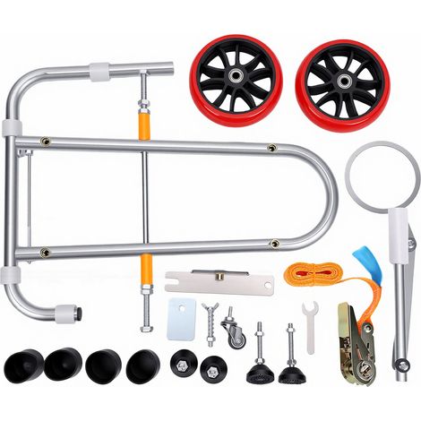 Aide à l'installation des toilettes, cric de toilette, facile à déplacer, à réparer, portable, de positionnement, mobile, pliable, avec roues, outil d'alignement des joints (1/5)