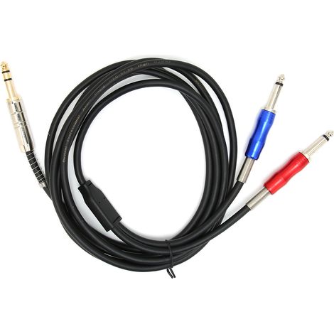 Câble audio BLS0201 6,35mm mâle vers double mono 6,35mm pour équipement d'enregistrement et instruments de musique - 3m (1/5)