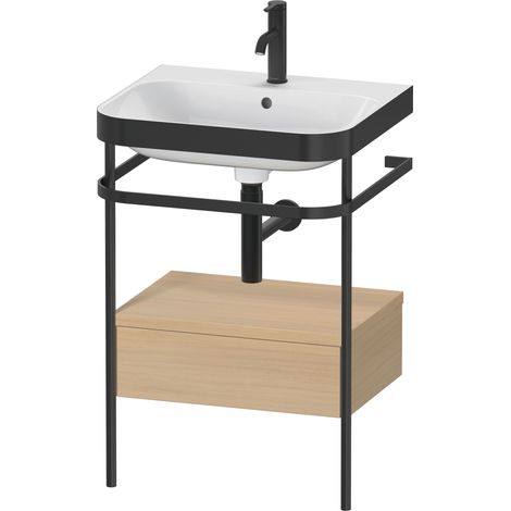Duravit Happy D.2 Plus c-bonded Set mit Metallkonsole und