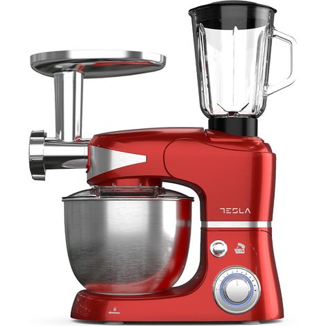 Robot pâtissier 1000w 5l rouge - Tesla - KR600RA