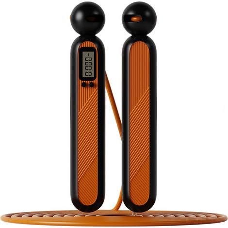 Corde à sauter avec compteur - pour femmes, hommes et adultes, réglable, sans fil, pour le fitness (1/5)