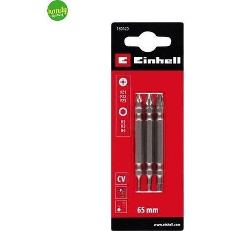 Set punta doppia esagonale PZ Einhell 65mm 3pz