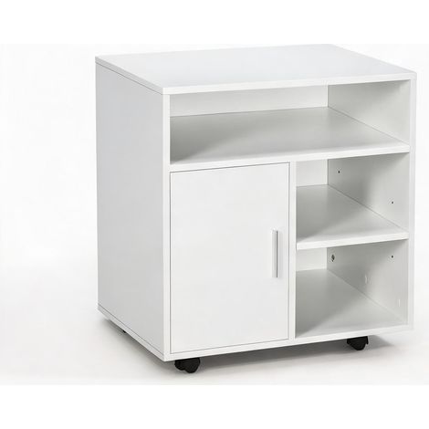 Meuble de rangement de bureau bianco 60 x 50 x 65,5 cm (1/5)