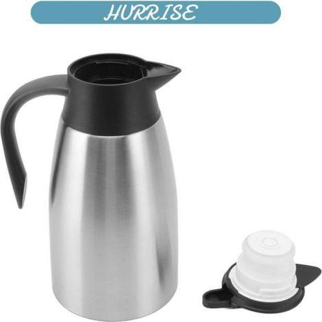 Sonew 2-Liter-Thermoskanne aus Edelstahl mit Innenbehälter, Edelstahlfarbe (1/5)