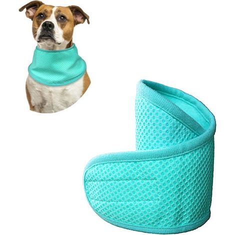 Bufanda de cuello autoenfriadora para perros, Diadema refrescante ajustable, Bufanda refrescante ligera para perros, L (1/5)