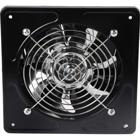 6" Ventilateur Extracteur D'Air Diamètre Du Trou De Perçage 150Mm Extracteur D'Air 40W Ventilateur D'Extraction Mural Pour Cuisine Salle De Bain(Black) (1/5)