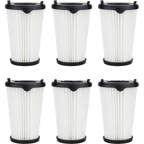 Packung mit 6 Ersatz-HEPA-Filtern für Ergorapido AEF150 AEG CX7 CX7-2 Staubsauger, inklusive 1 Reinigungsbürste. (1/4)