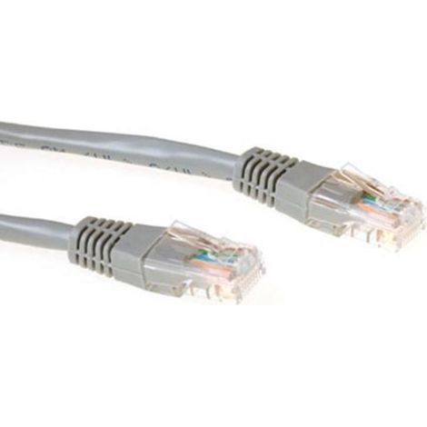 Câble réseau CAT5e U/UTP, CCA, 1.5m, gris