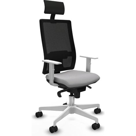 Piqueras y Crespo 4B026N1 chaise de bureau gris clair (1/3)