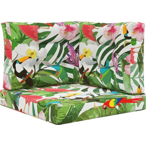 Maison Exclusive - Cuscino per divano da esterno 3 pcs colorato Poliestere
