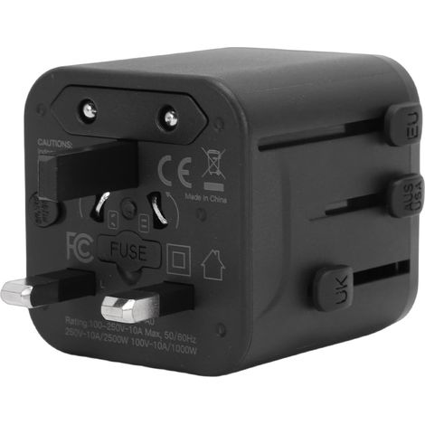 Adaptateur Secteur Universel Compact, Convertisseur Multi-Prise Sûr pour Voyage d'affaires (1/5)