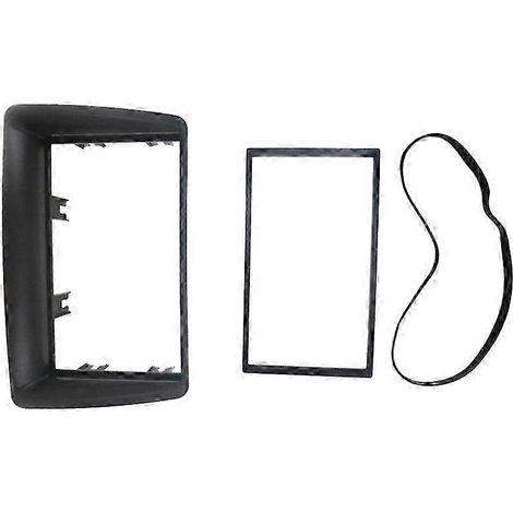 Façade 2 DIN pour FIAT Panda 2003-2012, kit de montage sur tableau de bord, cadre en plastique de qualité supérieure. (1/5)