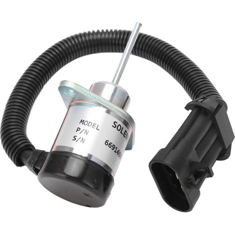 Solenoïde d'arrêt moteur diesel 12V, vanne de coupure carburant 6691498, outil d'extinction pour Kubota 1G925‑60011, compatible 1503ES‑12A5UC4S (1/5)