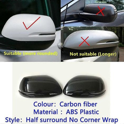 Für Honda CR-V CR-V 2012 2013 2014 2015 2016 Auto ABS Dekorleiste Rückspiegel-Augenbrauen-Seitenspiegelabdeckung Zierrahmen – Stil 2 Carbonfaser