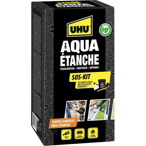 UHU Tutto a tenuta stagna, tutto sigillato, protegge e ripara, rivestimento a base di gomma, set completo per un'applicazione facile e veloce (1/5)