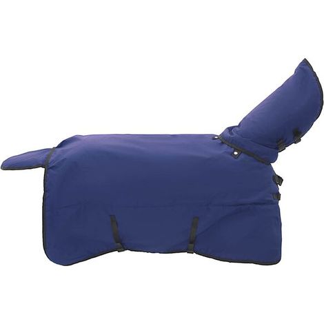 Couverture pour cheval vert foncé et noir, 75 cm en polyester