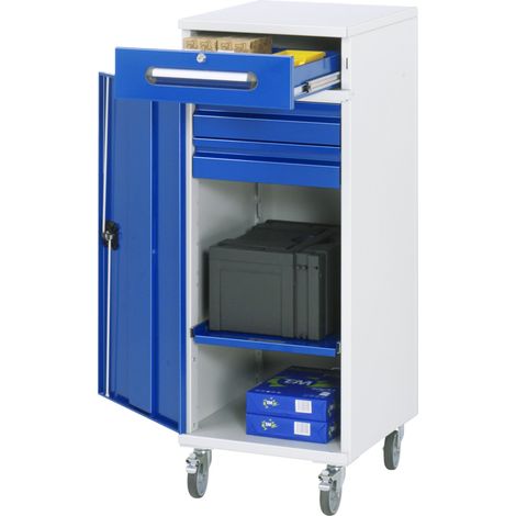 Rau Beistellschrank Stehpult 32, B450xT520xH1185mm, mobil (1/2)