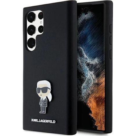 Spilla in metallo Karl Lagerfeld KLHCS24LSMHKNPK S24 Ultra S928 in silicone nero Ikonik (1/5)