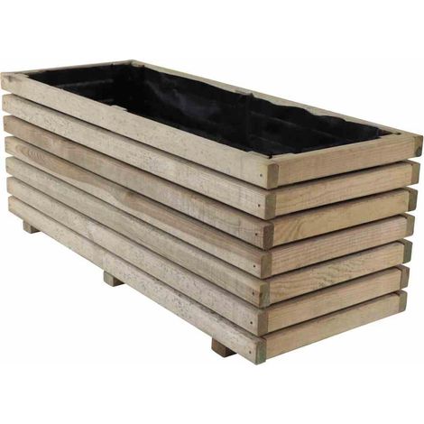 Pflanzkasten Ella 100 cm aus Holz, 100 x 40 x 40 cm (1/2)