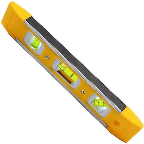 mini Niveau Torpedo Magntique 225 Mm, Niveau Bulle Aimant 3 Fioles 45,90,180 Pour Les Lectriciens Et Les Professionnels Du Btiment (1/5)