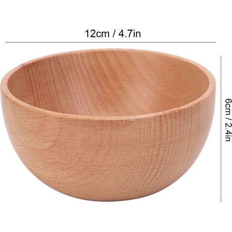 Runde Schüssel für Reis, Suppe, Salat, Küchenutensil, Lebensmittelbehälter, Tischaccessoire, mittlere Größe 12 x 6 cm (1/5)