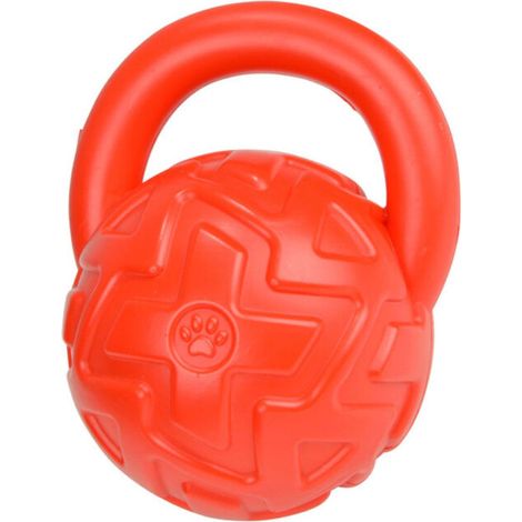 Jouet pour chien « balle sonore » 14 cm rouge (1/2)
