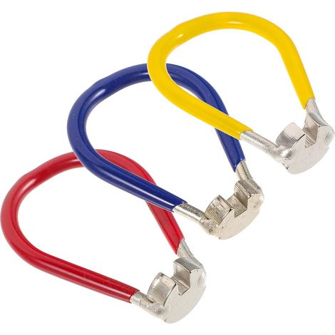3-teiliges Speichenschlüssel-Set aus Kohlenstoffstahl für Fahrräder, präziser Nippeleinsteller, zuverlässiges Werkzeug für hochbelastbare Laufräder, für Reparatur und Wartung (1/5)