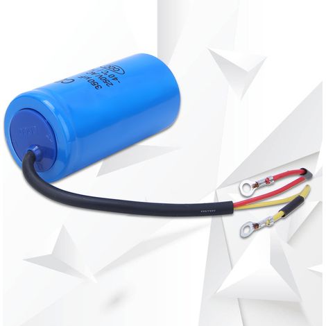 Condensateur de démarrage moteur CA CD60 350 µF 250 V, condensateur de fonctionnement 350 µF (1/5)
