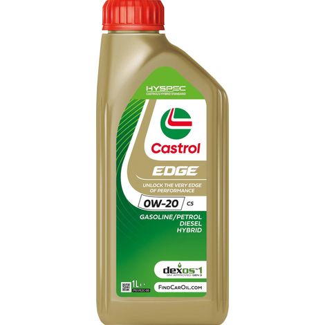 CASTROL Olio Lubrificante Motore Edge 0w-20 C5 1l Protezione avanzata Efficienza (1/2)