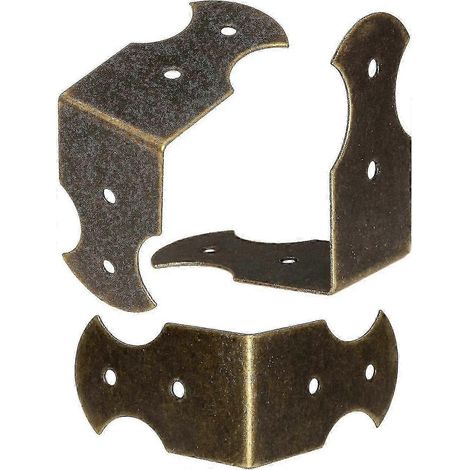 Lot de 40 coudes 4325 mm pour meubles, protection des angles et des bords, laiton antique, style vintage. (1/4)