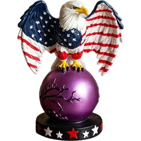 Statue d' Globe USB avec Prise LED Pour le Jour de l'Indépendance, salle de bain, couloir, bureau, anniversaire, maison, chambre de bébé, Quatre (1/5)
